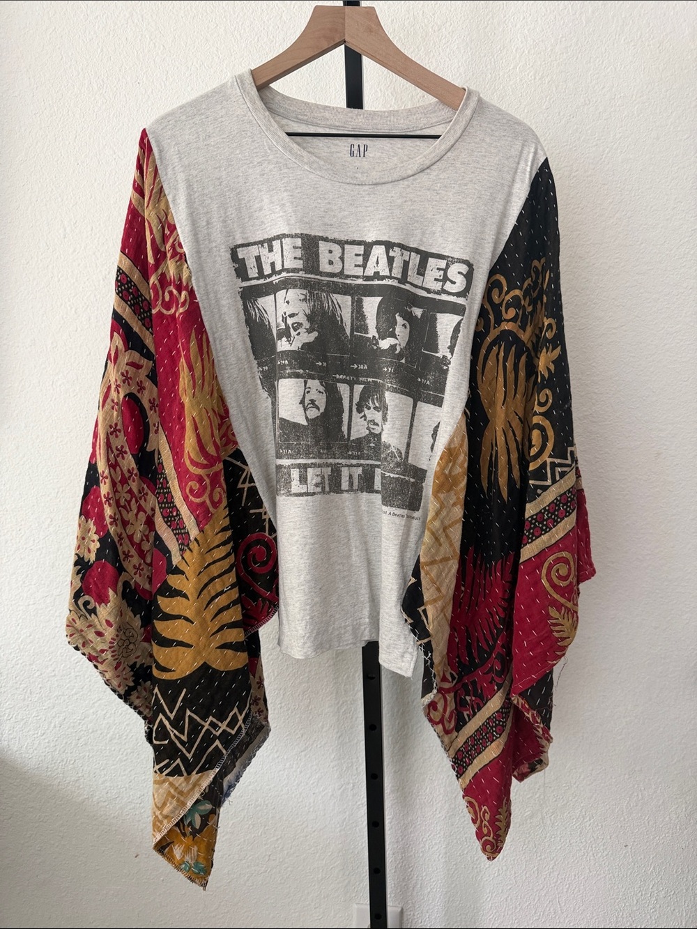 Upcycled Kantha Beatles Tunic Top